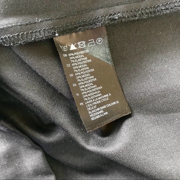 H&M Black Peplum Sheath Dress Size 14 - Picture 4 of 7